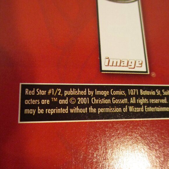 The Red Star Wizard 1/2 Medium Black Red White Graphic Comic Book With COA - Picture 6 of 6